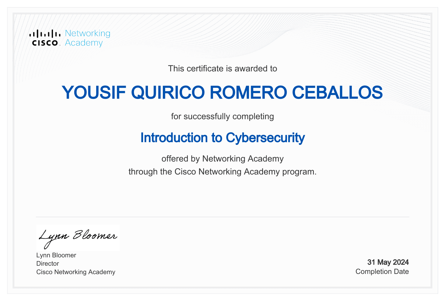 Introduction to Cybersecurity