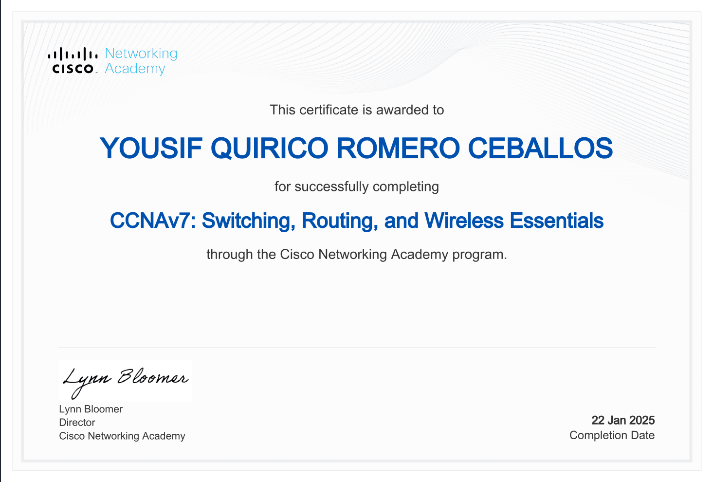 CCNAv7: Switching, Routing, and Wireless Essentials